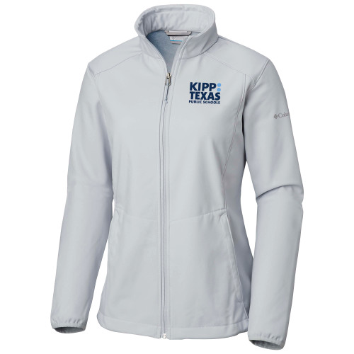 Columbia Womens Kruser Ridge White Jacket-KIPP Texas Stacked Logo