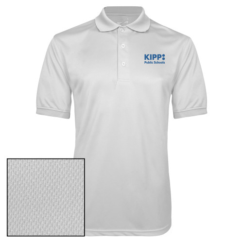 White Dry Mesh Polo-KIPP Public Schools