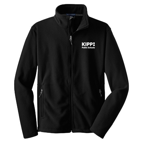 Youth Black Fleece Full Zip Jacket-KIPP Public Schools
