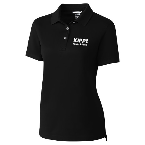 C&B Womens Black Advantage Polo-KIPP Public Schools
