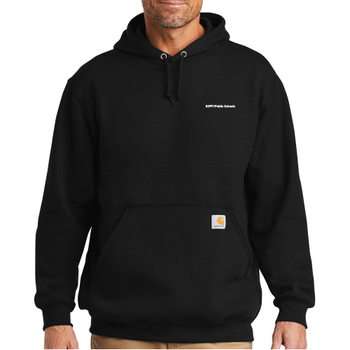 Carhartt Black Midweight Hoodie-KIPP Public Schools Flat