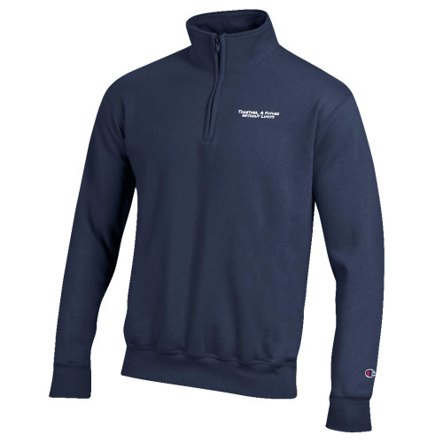 Champion Navy Fleece 1/4 Zip-Tagline
