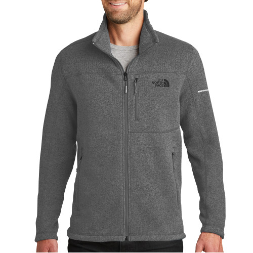 The North Face Grey Heather Fleece Jacket-KIPP Public Schools Flat