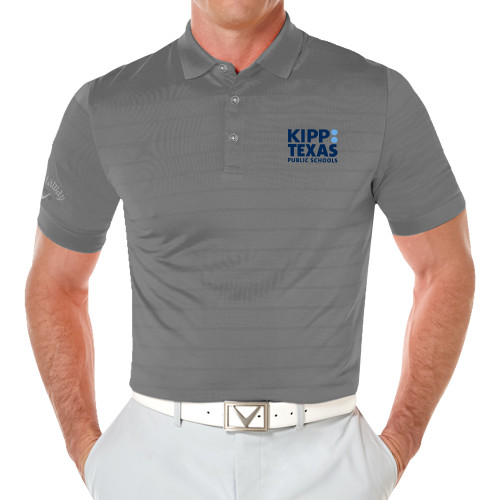 Callaway Opti Vent Steel Grey Polo-KIPP Texas Stacked Logo