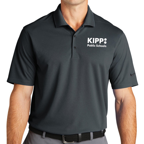 Nike Charcoal Dri Fit Micro Pique 2.0 Polo-KIPP Public Schools