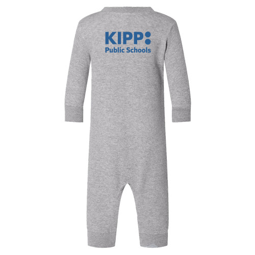 Heather Grey Fleece Onesie-KIPP Public Schools