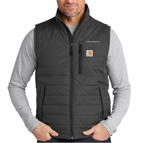Carhartt Charcoal Gilliam Vest-Tagline Flat