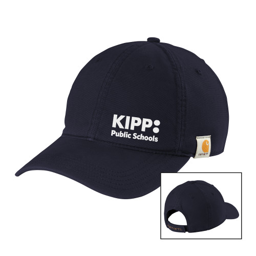 Carhartt Navy Cotton Adjustable Canvas Hat-KIPP Public Schools