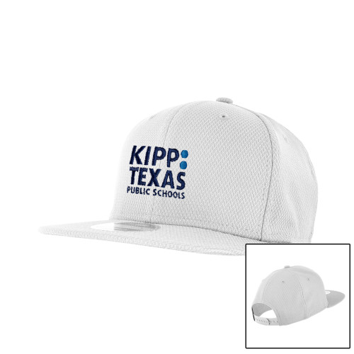 New Era White Diamond Era 9Fifty Snapback Hat-KIPP Texas Stacked Logo