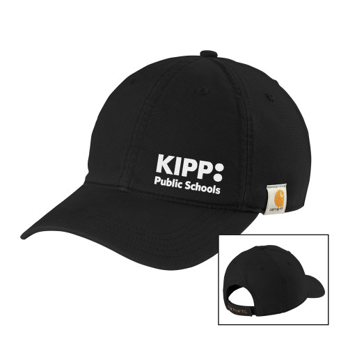 Carhartt Black Cotton Adjustable Canvas Hat-KIPP Public Schools