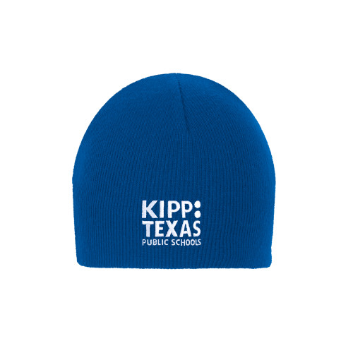 Royal Knit Beanie-KIPP Texas Stacked Logo