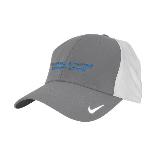 Nike Charcoal/White Swoosh Legacy 91 Hat-Tagline
