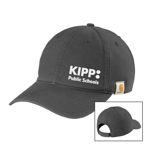 Carhartt Charcoal Cotton Adjustable Canvas Hat-KIPP Public Schools