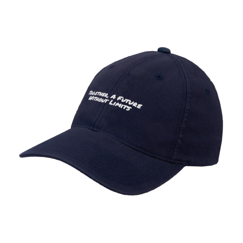 Navy Flexfit Structured Low Profile Hat-Tagline