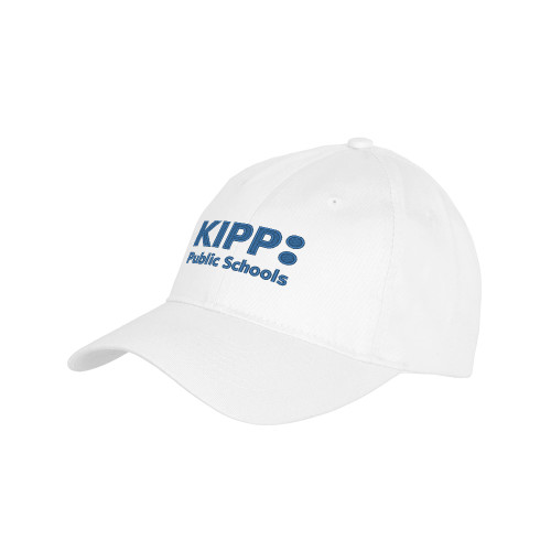 Youth White Pro Style Hat-KIPP Public Schools