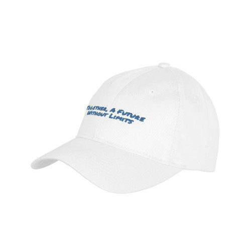 Youth White Pro Style Hat-Tagline