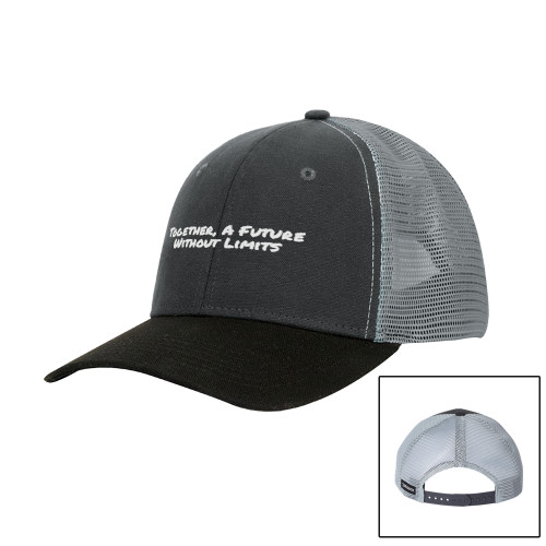 DRI DUCK Hudson Charcoal/Black Trucker Hat-Tagline