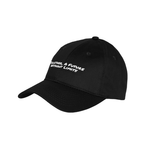 Youth Black Pro Style Hat-Tagline