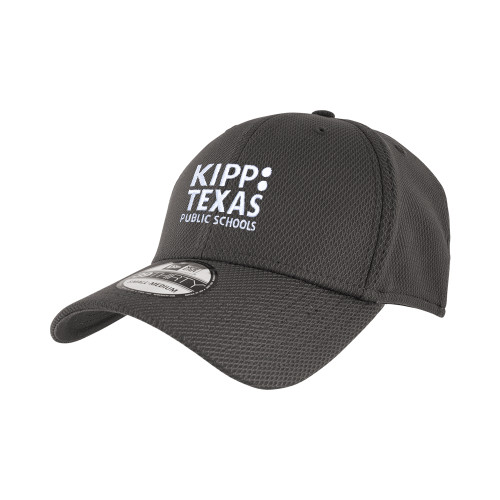 New Era Charcoal Diamond Era 39Thirty Stretch Fit Hat-KIPP Texas Stacked Logo