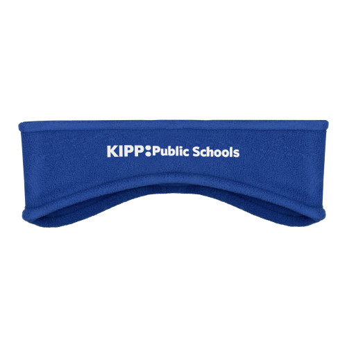 Royal Stretch Fleece Headband-KIPP Public Schools Flat