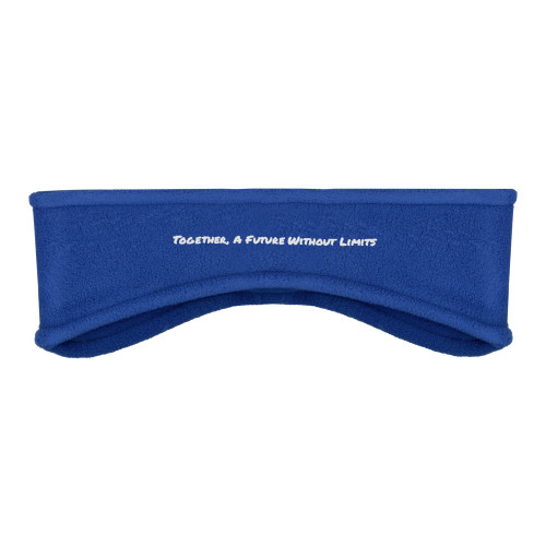 Royal Stretch Fleece Headband-Tagline Flat