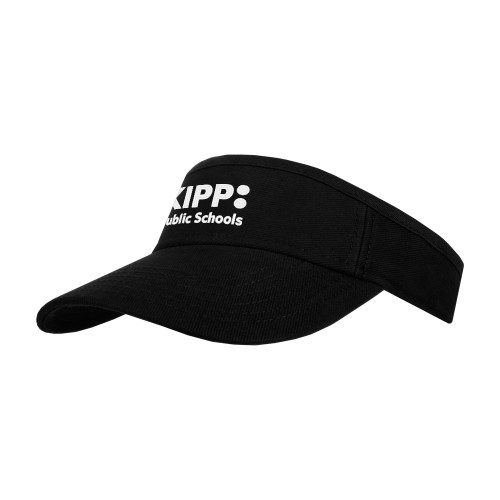 Black Brushed Bull Denim Visor-KIPP Public Schools