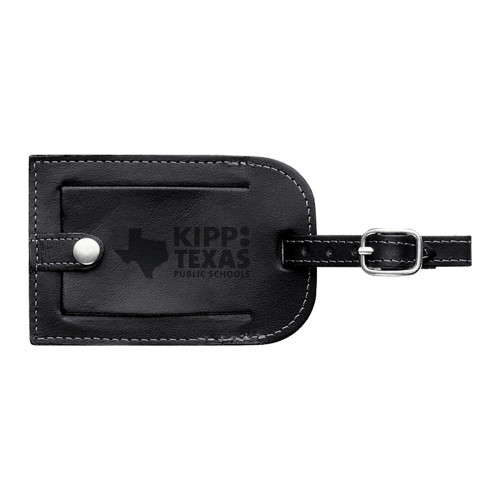 Millennium Leather Luggage Tag-KIPP Texas Stacked Logo Engraved