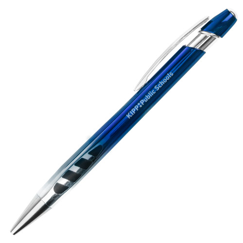 Veneno Metallic Royal Pen w/Blue Ink-KIPP Public Schools Flat Engraved