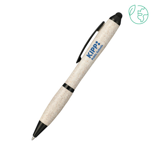 Nash Wheat Straw Ballpoint Beige Stylus Pen-KIPP Public Schools