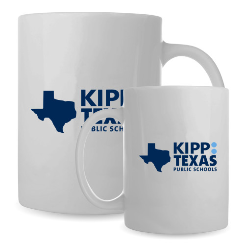 Full Color White Mug 15oz-KIPP Texas Stacked Logo