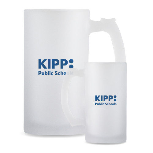Full Color Decorative Frosted Glass Mug 16oz-KIPP Public Schools