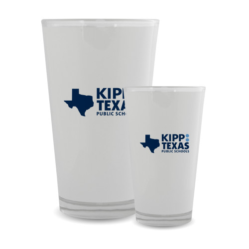 Full Color Glass 17oz-KIPP Texas Stacked Logo