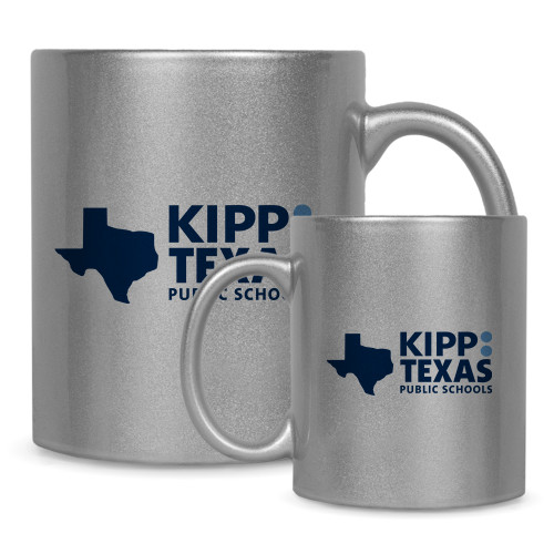 Full Color Silver Metallic Mug 11oz-KIPP Texas Stacked Logo