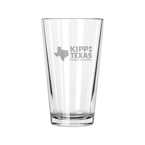 Libbey Glass 16oz-KIPP Texas Stacked Logo Engraved