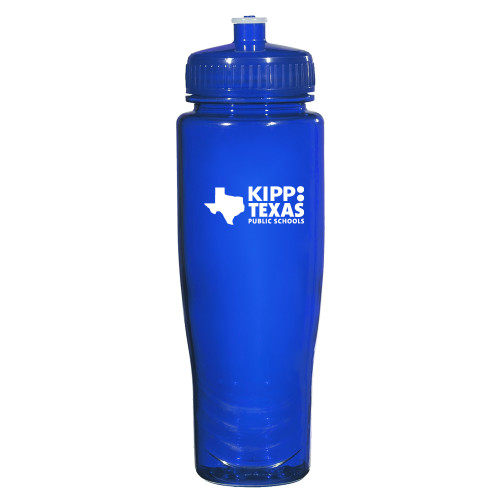 Spectrum Blue Sport Bottle 28oz-KIPP Texas Stacked Logo