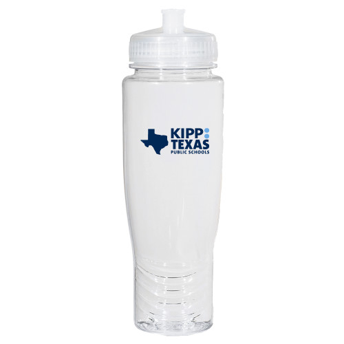 Spectrum Clear Sport Bottle 28oz-KIPP Texas Stacked Logo