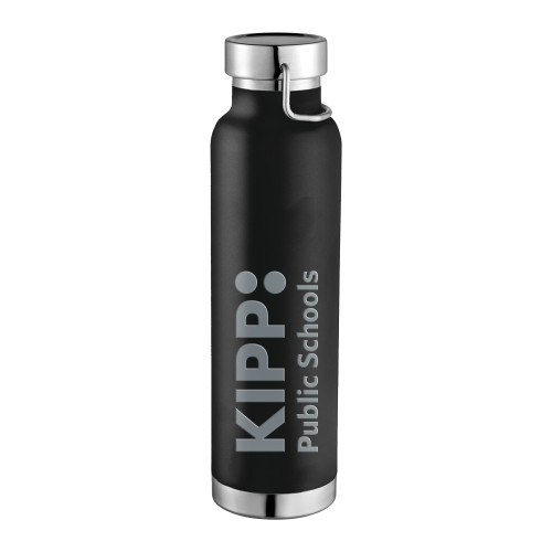 Thor Copper Vacuum Insulated Black Bottle 22oz-KIPP Public Schools Engraved