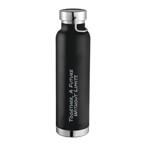 Thor Copper Vacuum Insulated Black Bottle 22oz-Tagline Engraved