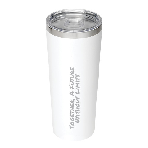 Thor Vacuum Insulated White Tumbler 22oz-Tagline Engraved