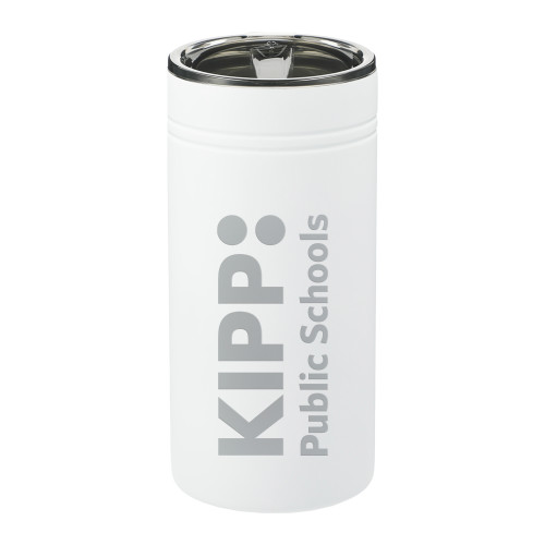 Sherpa Vacuum White Tumbler & Insulator 12oz-KIPP Public Schools Engraved