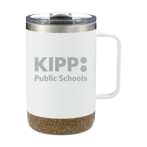 Valhalla Vacuum Insulated Camp White Mug 14oz-KIPP Public Schools Engraved