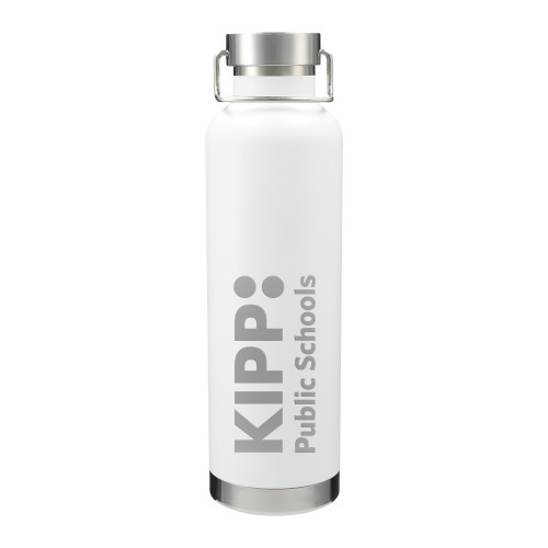 Thor Copper Vacuum Insulated White Bottle 32oz-KIPP Public Schools Engraved