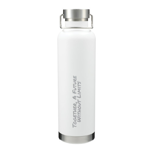 Thor Copper Vacuum Insulated White Bottle 32oz-Tagline Engraved