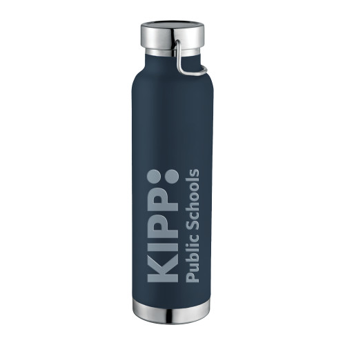 Thor Copper Vacuum Insulated Navy Bottle 22oz-KIPP Public Schools Engraved