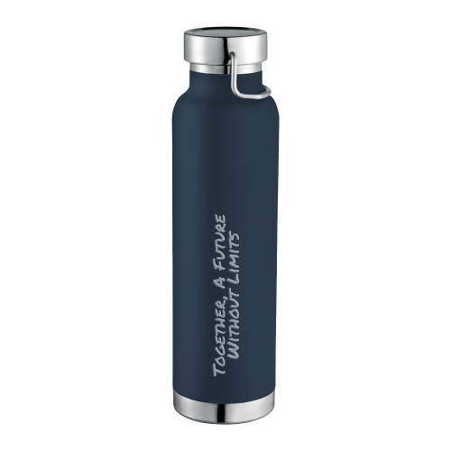 Thor Copper Vacuum Insulated Navy Bottle 22oz-Tagline Engraved