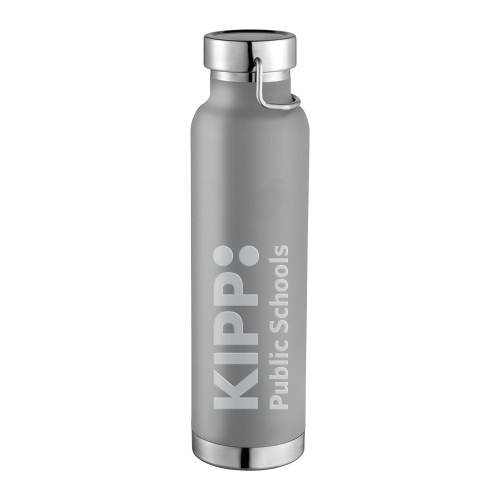 Thor Copper Vacuum Insulated Grey Bottle 22oz-KIPP Public Schools Engraved