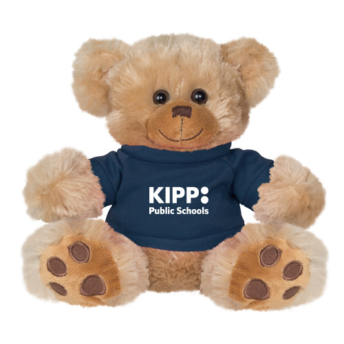 Plush Big Paw 8 1/2 inch Brown Bear w/Navy Shirt-KIPP Public Schools