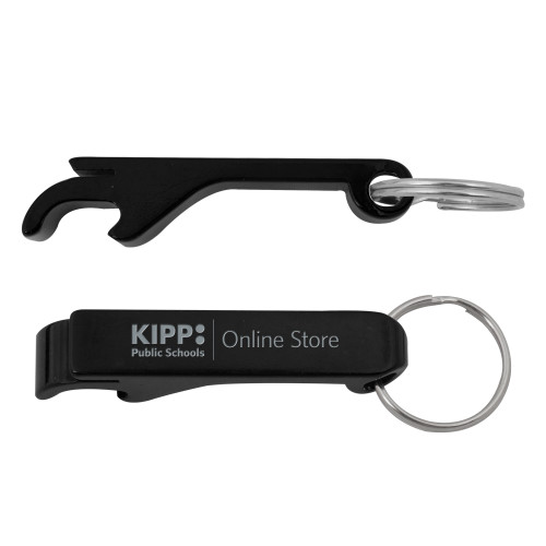 Aluminum Black Bottle Opener-Online Store Engraved