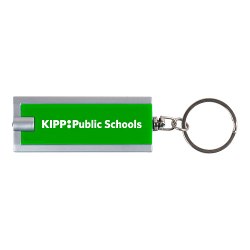 Turbo Kelly Green Flashlight Key Holder-KIPP Public Schools Flat