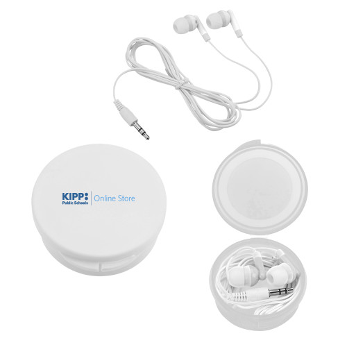 Ear Buds in White Case-Online Store